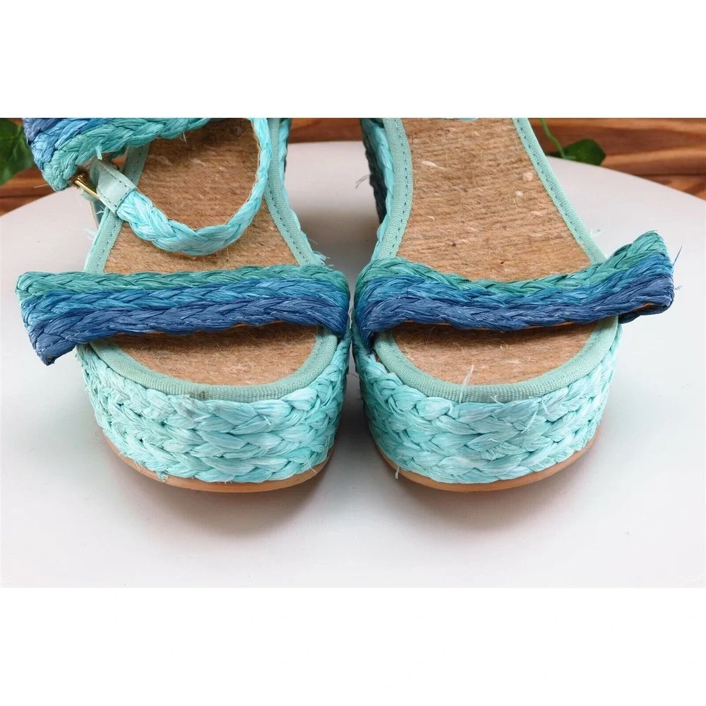 RAS Sz 39 M Blue Ankle Strap Leather‎ Women Sandals